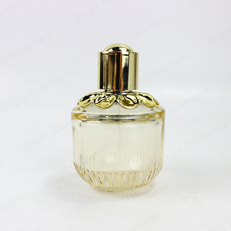 Luxury Yellow Glass Perfume Bottle